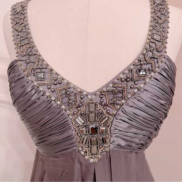 Sue Wong Silk Blend Jeweled Embellished Ombre Dress - Picture 2 of 6